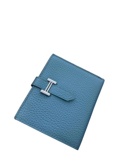 Qadınlar üçün pul kisəsi, təbii dəri, pul və kart üçün bölmələr, ölçü 12x9, Türkiyə istehsalı - FX1242_blue — Bakı