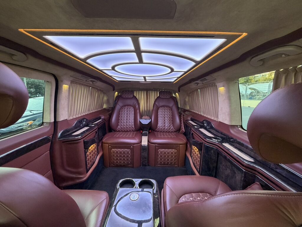 Mercedes‑Benz V‑Class VIP minivan - Eksteryer: qara rəng, xrom 77-SH-008 — Avtomobillər, Bakı (5)