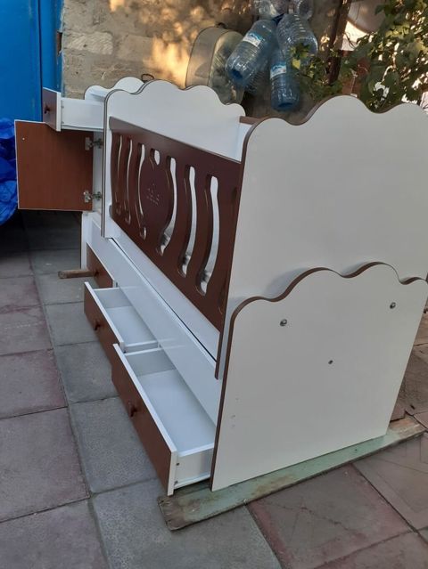 Uşaq beşiyi – çoxfunksiyalı model - Material: laminat/MDF əsaslı — Sumqayıt