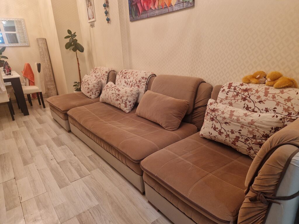 Künc divan – modullu, yumşaq oturacaqlı - Dizayn: 4 bölmədən ibarət — Divanlər, Bakı (5)