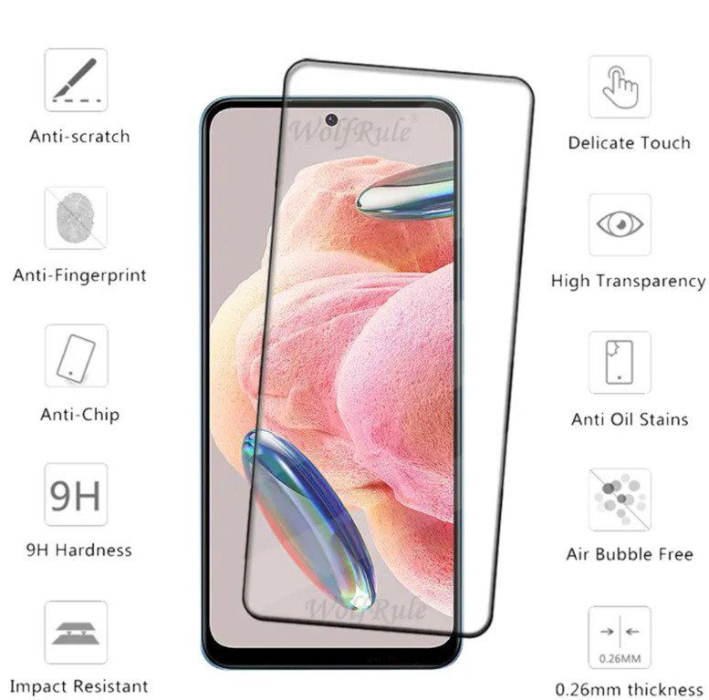 "Xiaomi Redmi Note 12 4G" üçün ekran qoruyucu şüşəsi — Smartfonlar, Bakı (2)