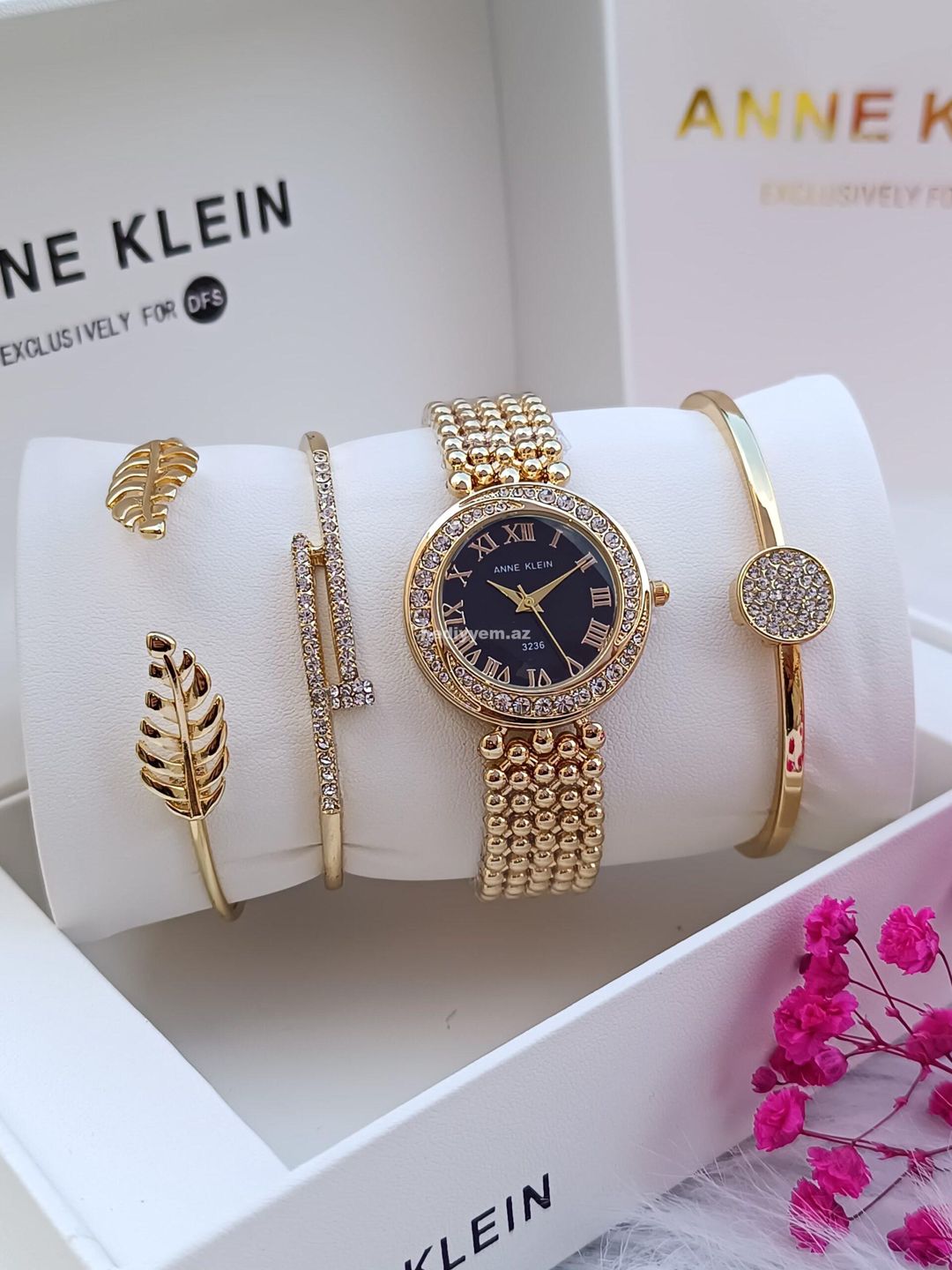 Anne Klein qol saat desti 0493 — Qol saatları, Bakı (2)