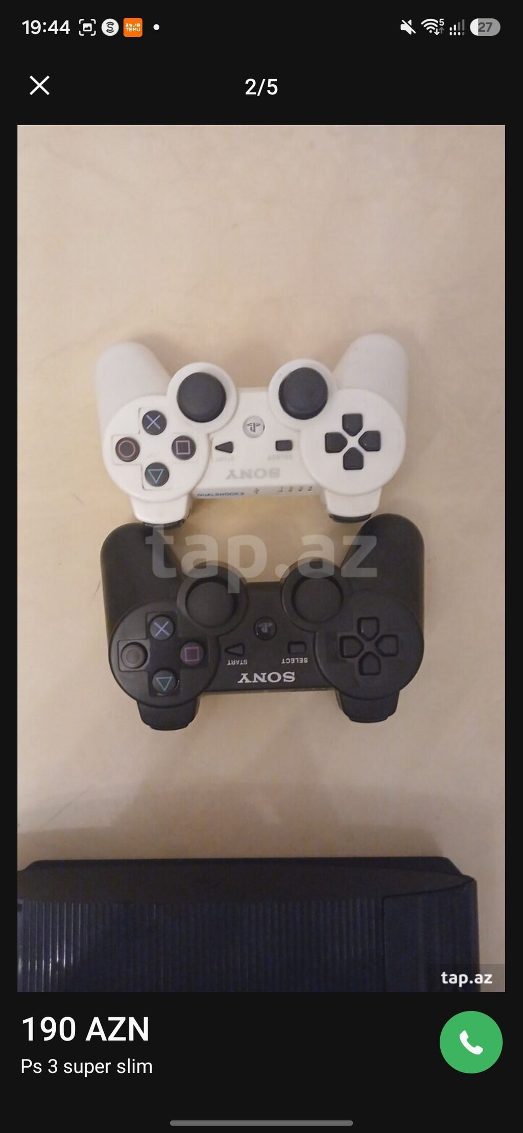 Ps 3 super slim Şekilde goründüyü kimi 1 yan 1 de önde olan qabağ — Oyun konsolları, Xırdalan (2)