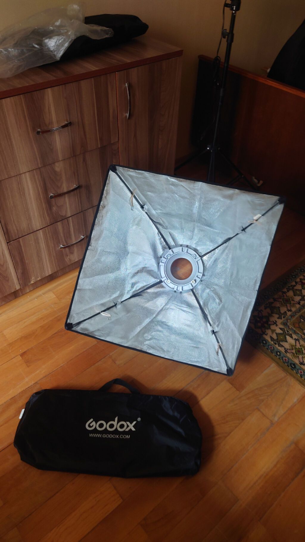 Продаются комплект для фотостудии Софтбокс 60x60 Godox 2 шт Стойка — İşıq avadanlığı və aksesuarlar, Bakı (7)