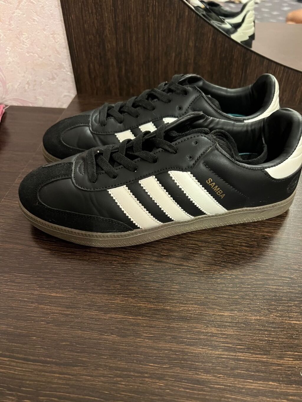 Adidas Samba kişi idman ayaqqabısı - Rəng: qara üst, ağ zolaqlar və — Krossovkalar, Bakı (3)