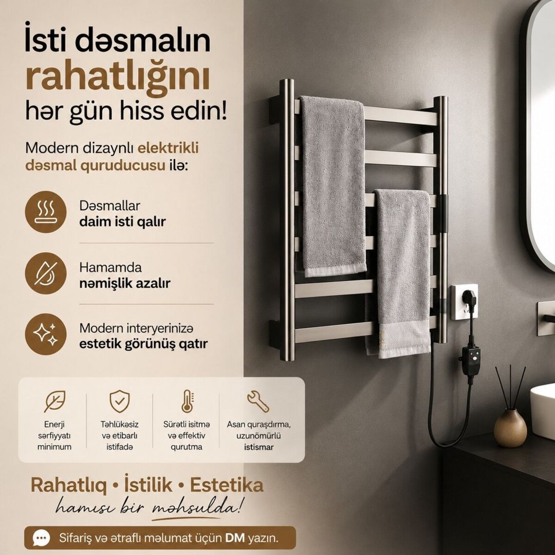 Elektrikli dəsmal qurudanlar — Təmir və inşaat, Bakı (7)