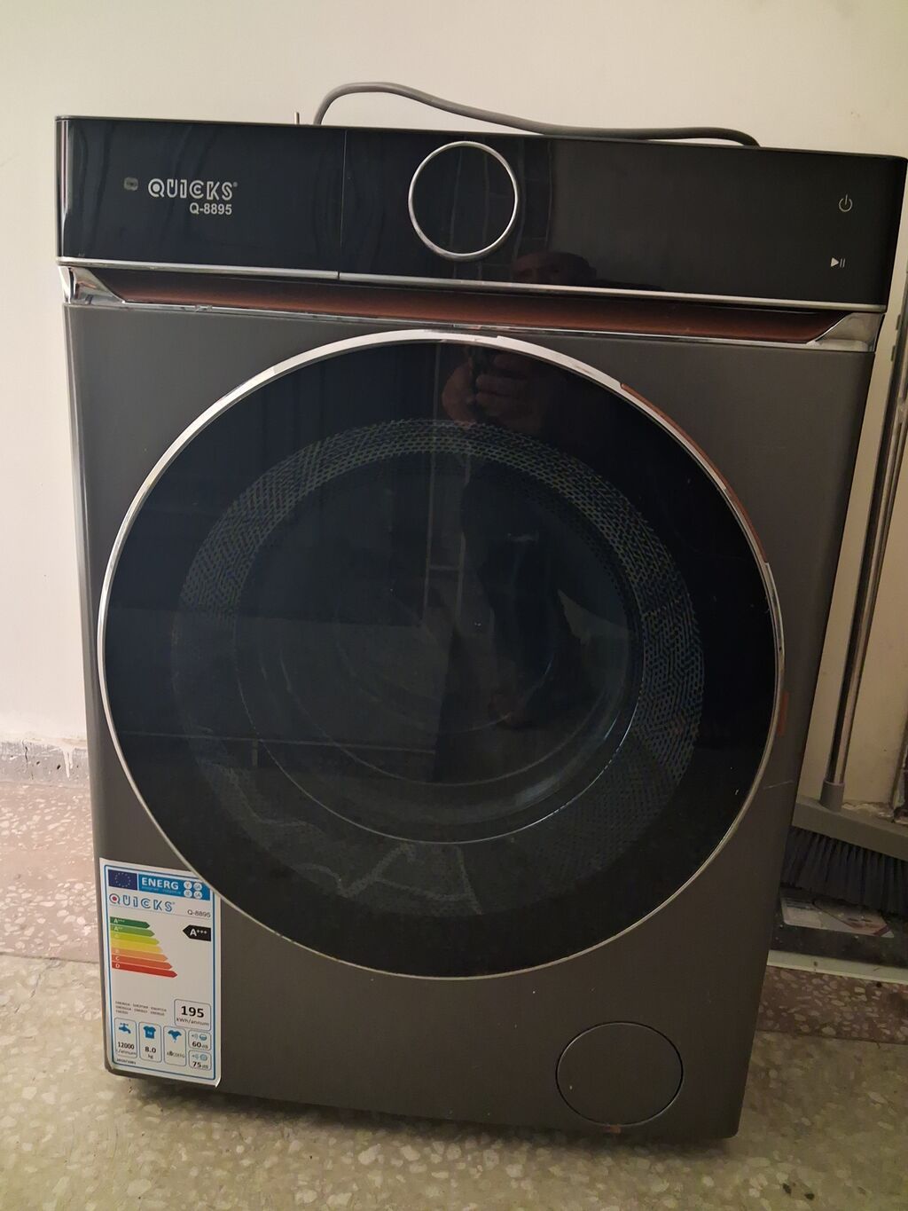 Quıcks Q-8895 önyükləməli paltaryuyan maşın - Enerji sinfi: A — Çamaşır maşınları, Xırdalan (5)