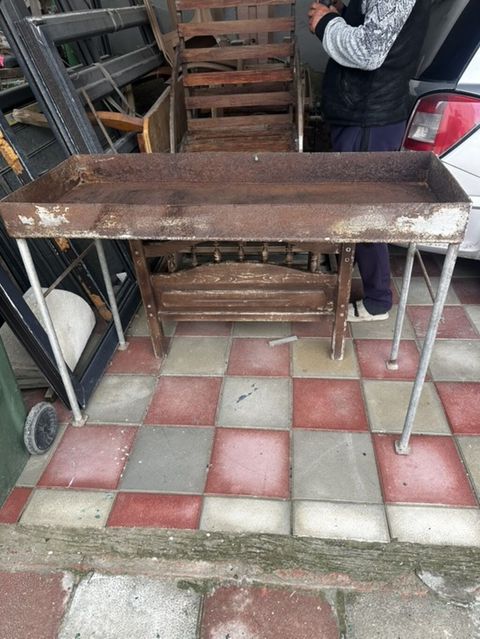 Dəmir manqal/şiş kabab ocağı - Material: qalın divarlı 5-lik polad — Bakı