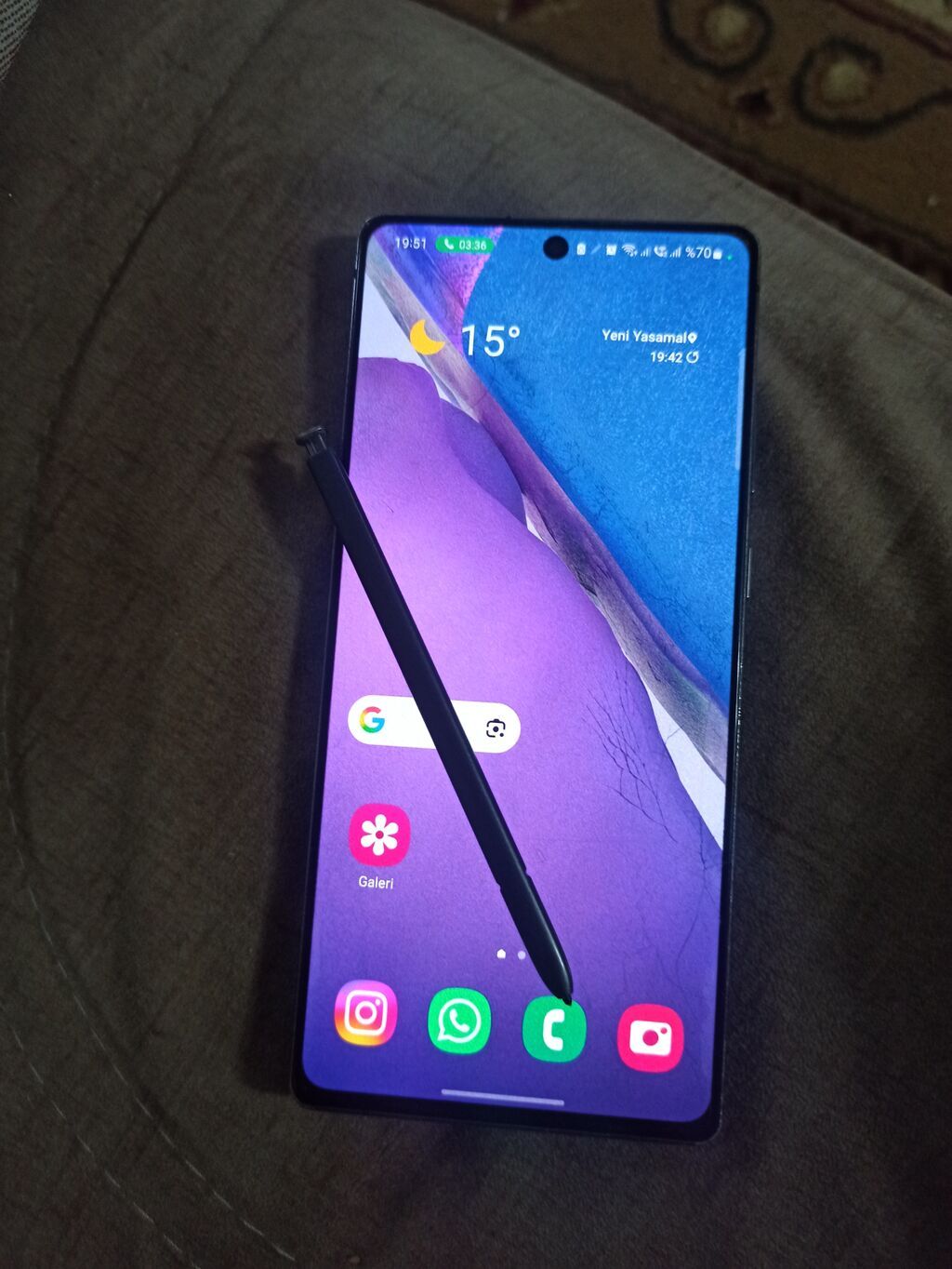 Samsung Galaxy Note 20, 256 GB, rəng - Qara, Sənədlərlə — Samsung, Masazır