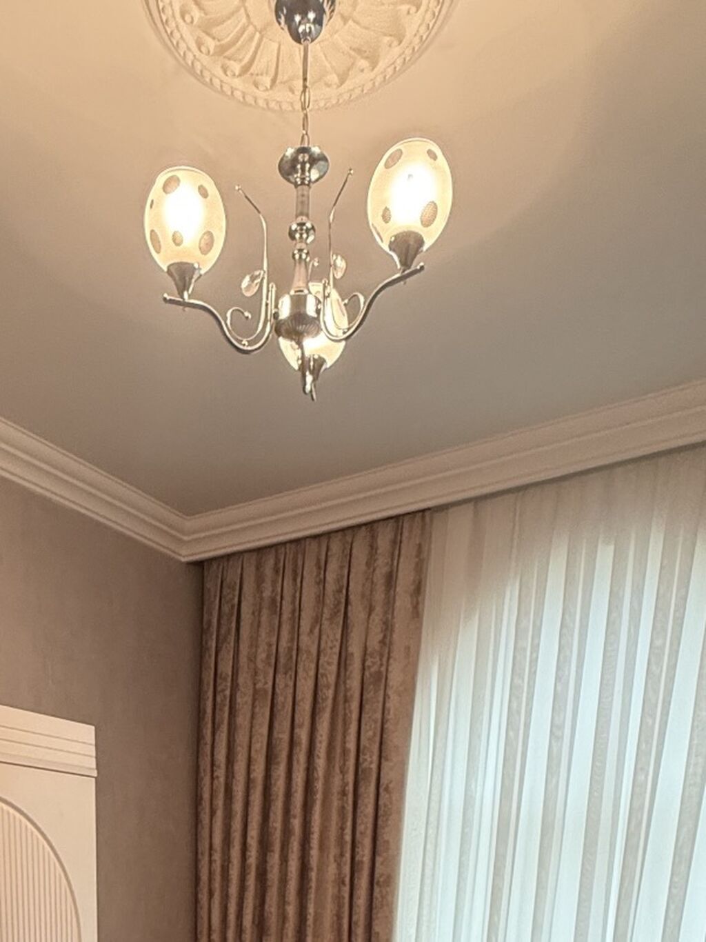 Çılçıraq, 3 lampa, Metal — Tavan is?qlar? v? cilc?raqlar, Gəncə (4)