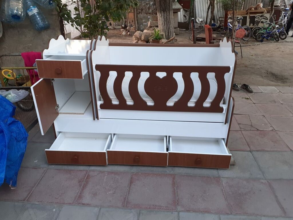 Uşaq beşiyi – çoxfunksiyalı model - Material: laminat/MDF əsaslı — Bəşikləri, Sumqayıt (3)