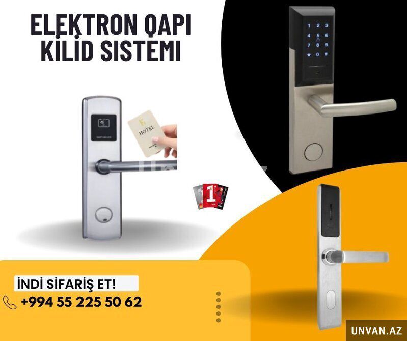 Elektronik Otel qapı kilid sistemi — Mallar, Bakı