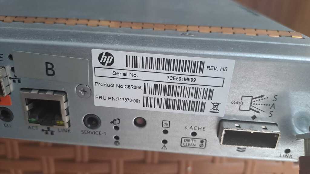 HPE C8R09A - HP MSA 2040 2050 6GB I/O SAN Fiber Channel FC Controller 717870-001 — Şəbəkə və server avadanlığı, Bakı