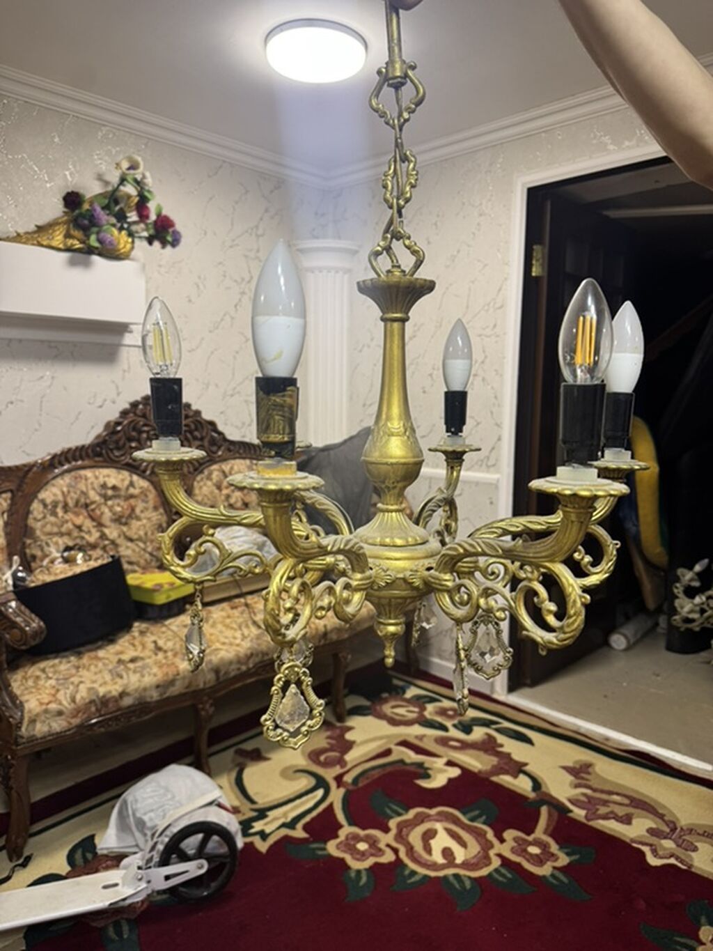 Çılçıraq, 5 lampa, Metal — Tavan is?qlar? v? cilc?raqlar, Digah