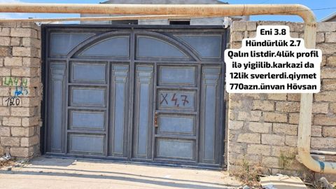 *Darvaza satilir* *qiymeti 770₼* *ünvan hövsan Ź⁹⁰KOD8688* — Bakı