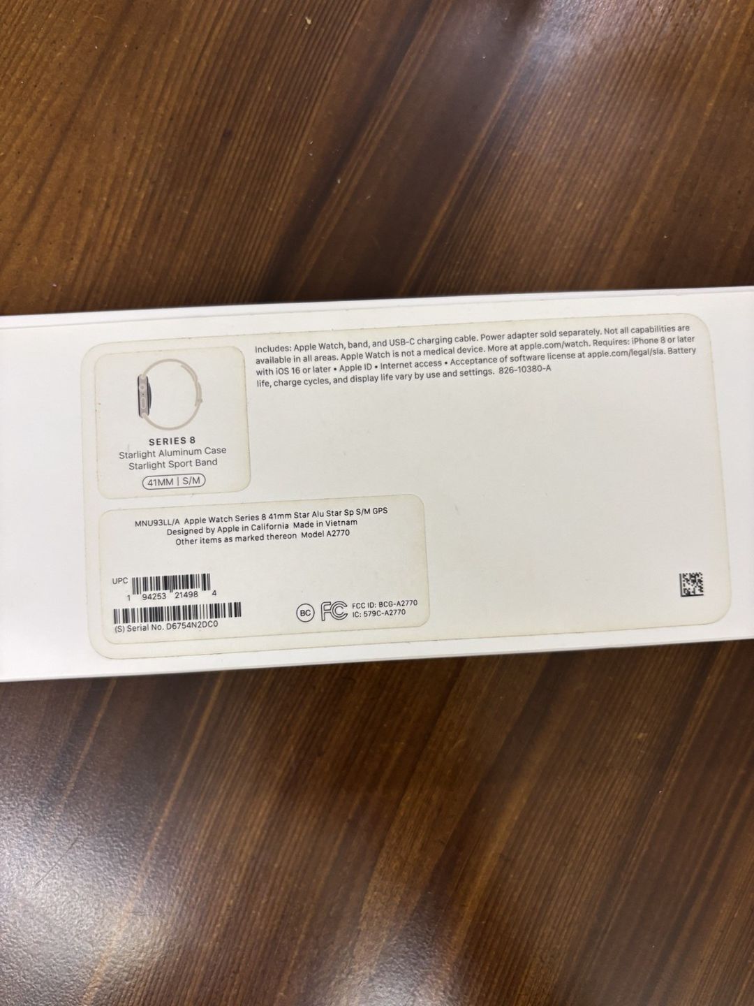 Apple Watch Series 8 Aluminum Starlight 41mm — Ağıllı saatlar və biləkliklər, Bakı (2)