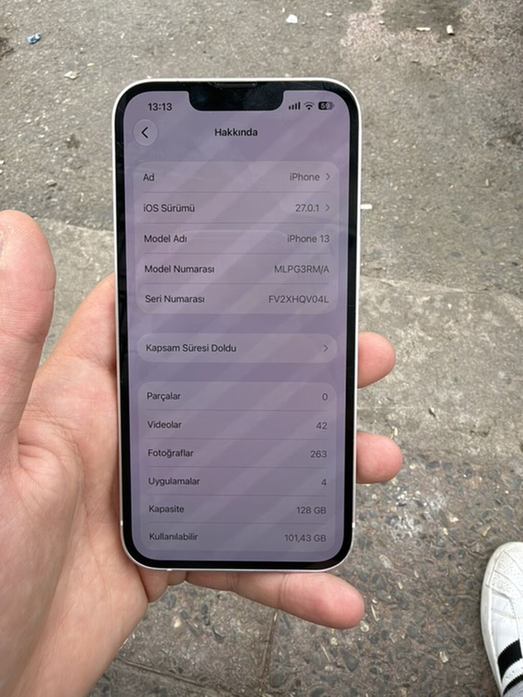 IPhone 13, Ağ — Apple iPhone, Bakı (5)