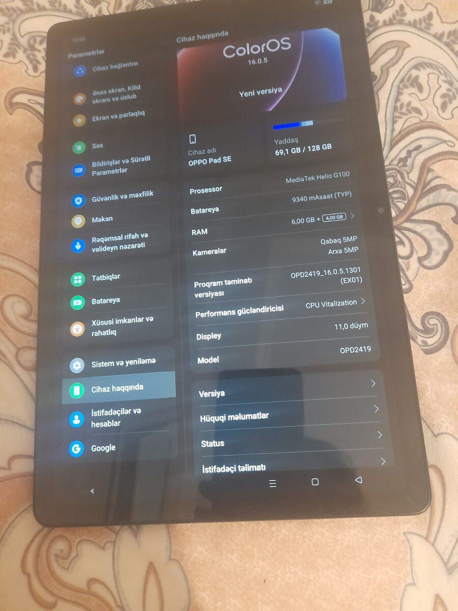 Planşet Oppo Pad — Planshetlər, Bakı (2)