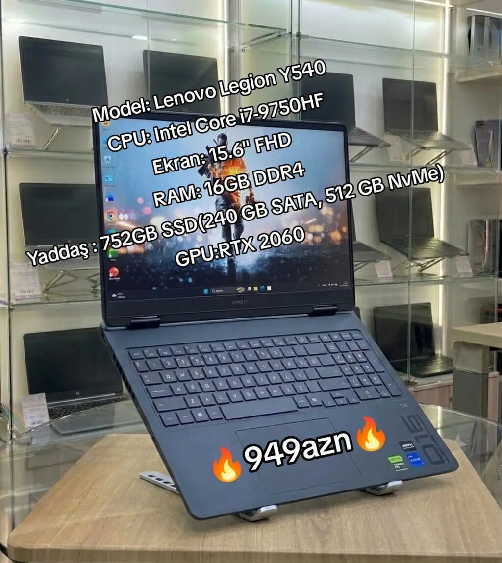 Lenovo Legion Y540 oyun/performans noutbuku - Model: Lenovo Legion — Lenovo, Bakı