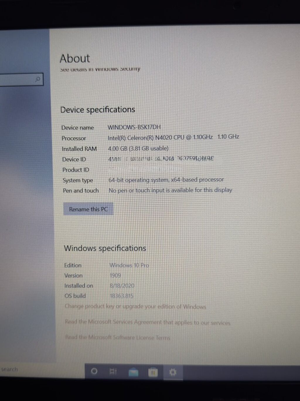 İşlənmiş Acer Aspire, 15.6 Intel Celeron, 1 TB, Pulsuz çatdırılma — Acer, Saray (6)