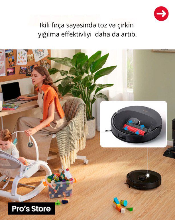 Robot-tozsoran "Roborock Q8 Max Plus" — Ev texnikası, Bakı (2)