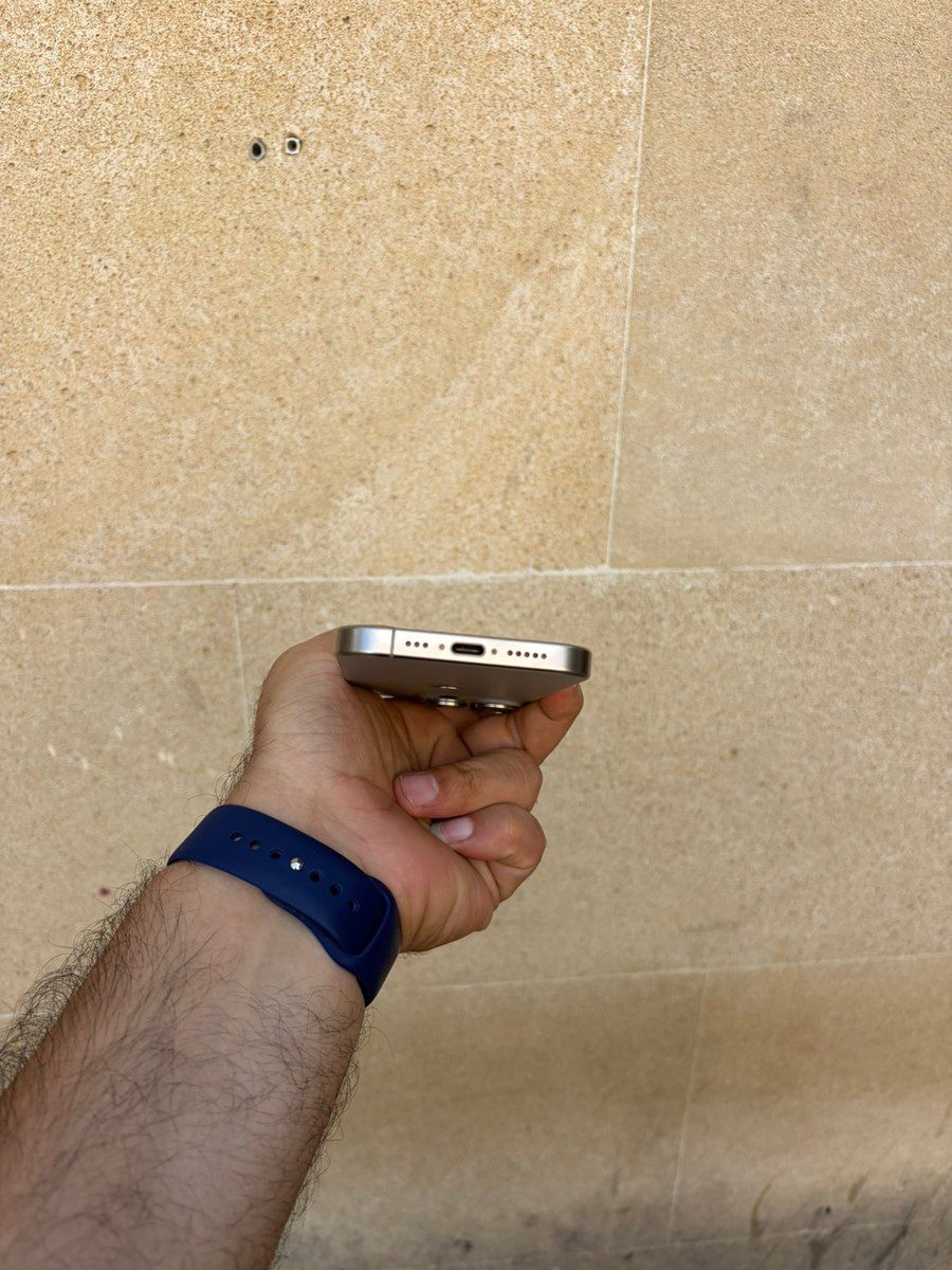 Apple iPhone 15 Pro Natural Titanium 128GB/8GB — Smartfonlar, Bakı (5)