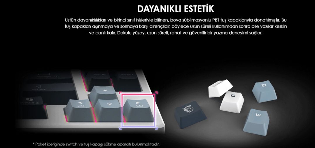 Gaming keyboard Forge GK600 TKL Wireless SKY RU NEW — Periferik cihazlar, Bakı (3)