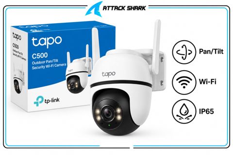 Tapo C500 Outdoor Pan/Tilt Security Wi-Fi Camera — Attack Shark