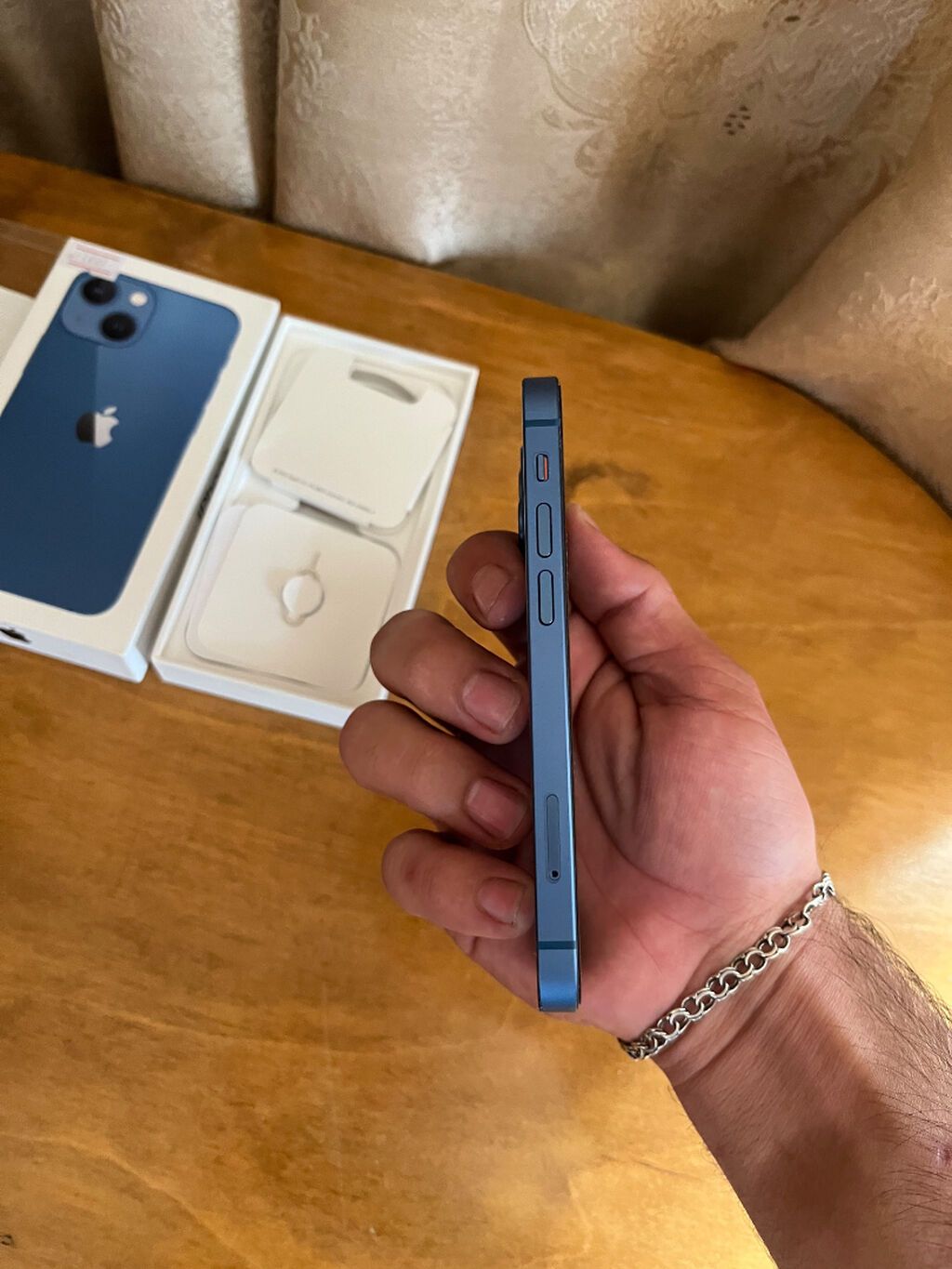 IPhone 13 mini, 128 GB, Blue Titanium, Face ID, Sənədlərlə — Apple iPhone, Bakı (6)