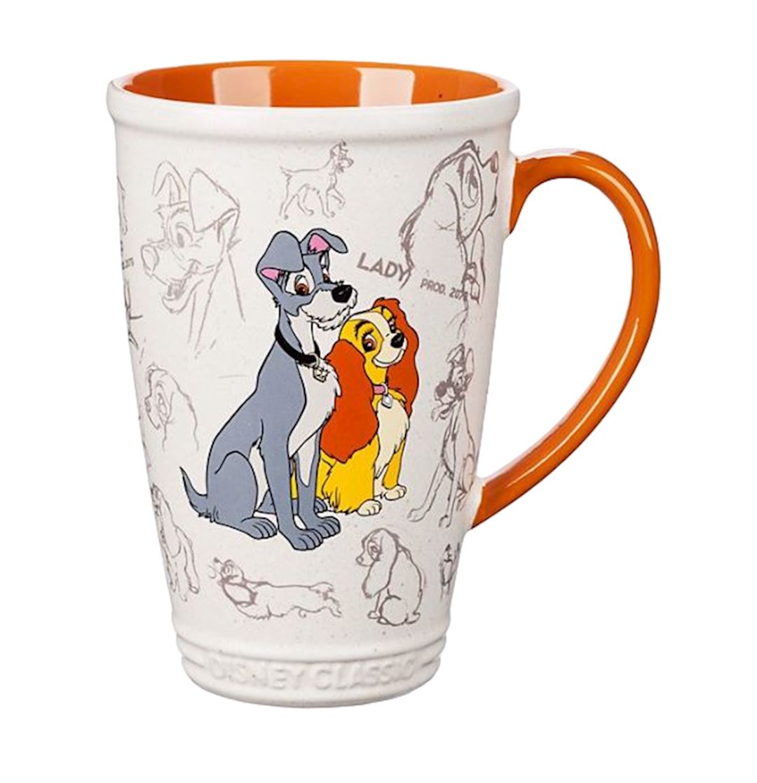 Fincan Disney Lady And The Tramp 007_18, ağ, 690 ml — Mallar, Bakı