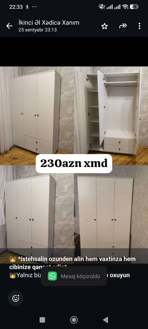 istehsalin ozunden alin hem vaxtinza hem cibinize qənaət edin — Aişə Xanım — Shkaflar