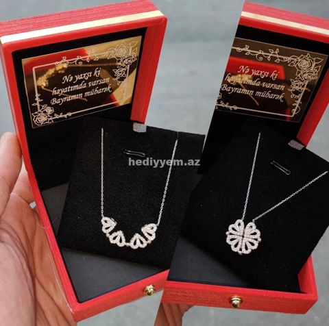Hediyyelik Qab Gumus Sepler №24 — Necklaces and chains