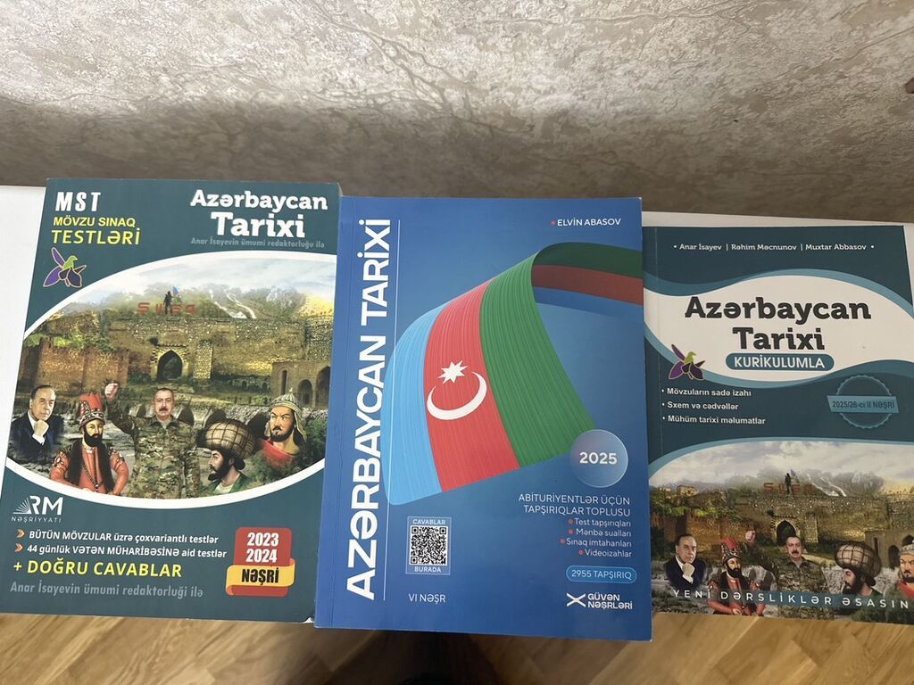 Məhsul: Azərbaycan tarixi üzrə hazırlıq dəstəsi – 3 kitab Yalnız dərs — Kitablar, Sumqayıt