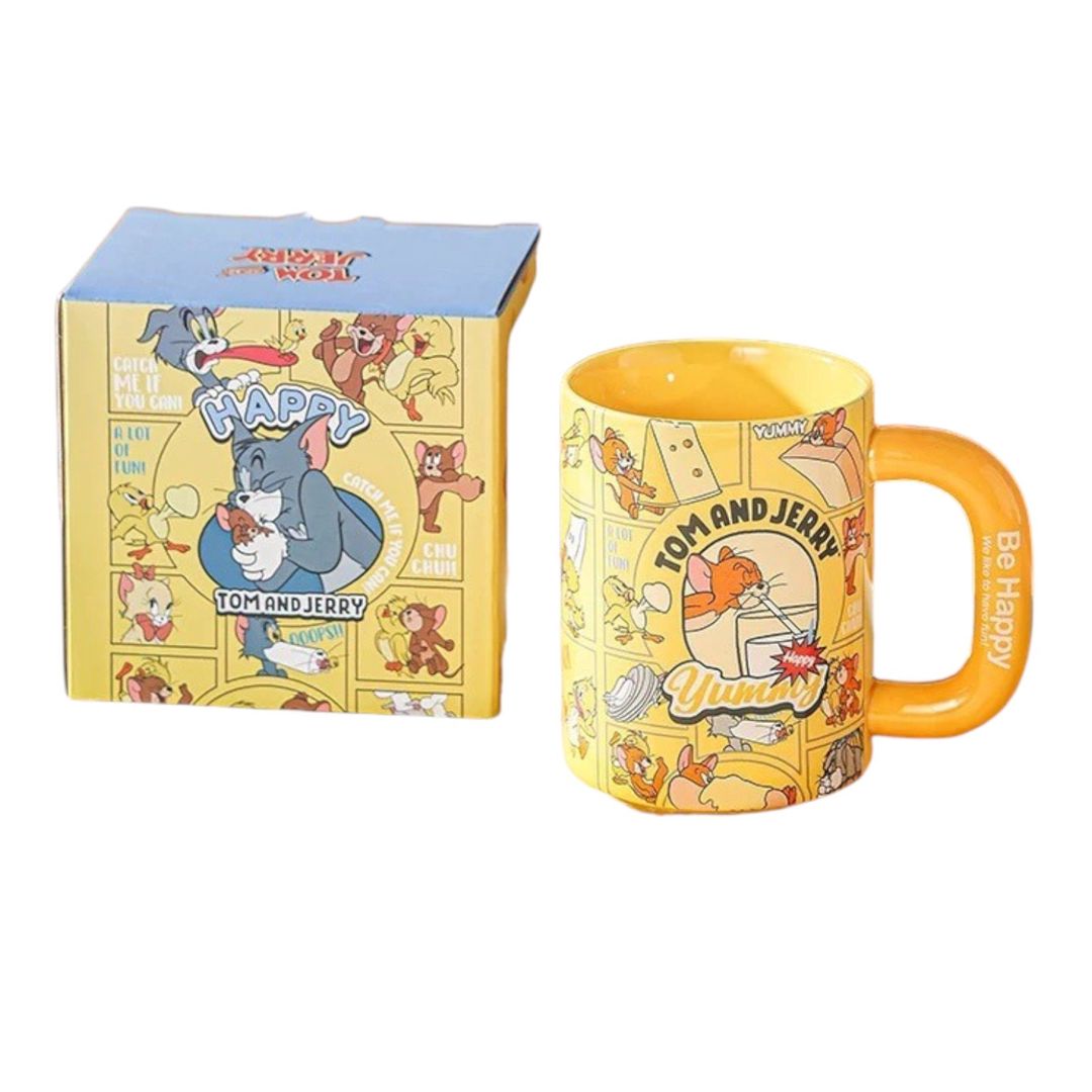 Fincan Tom and Jerry Yummy, keramika, sarı, 550 ml — Mallar, Bakı