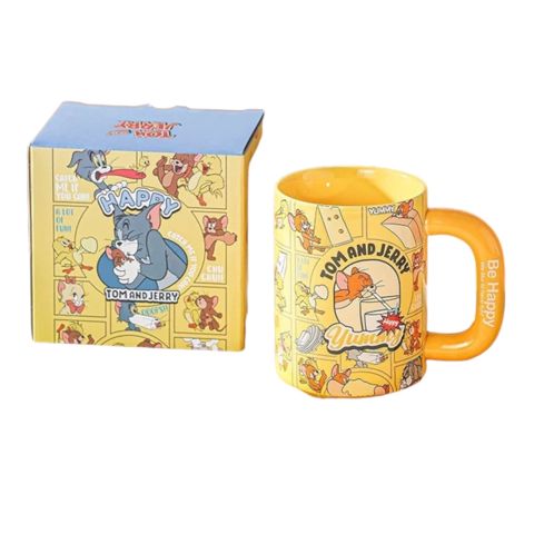Fincan Tom and Jerry Yummy, keramika, sarı, 550 ml — Bakı