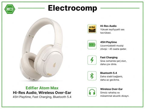 Edifier Atom Max Wireless Headphones — Bakı