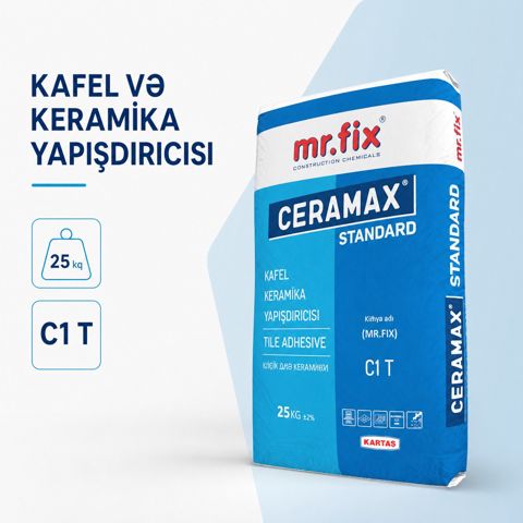 Mr.Fix Ceramax Standart keramika yapışdırıcısı 25 kq — Bakı