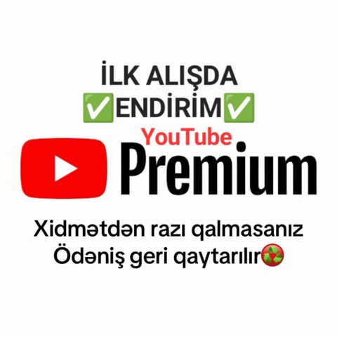 YouTube Premium səhifəsi — Bakı