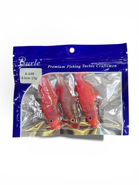Balıq yemləri Burle Premium silikon, 8.5 sm, 15 q, qarmaqlı, A-049 - Burle_A-049 — Bakı