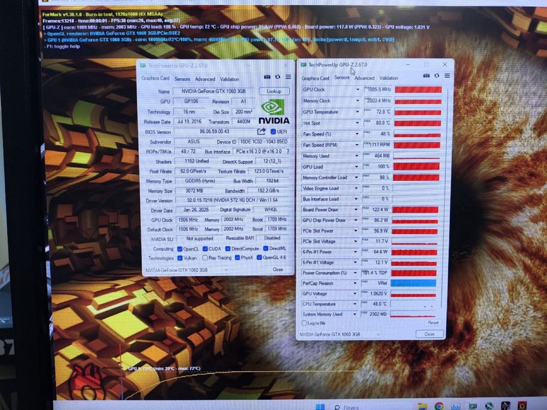 Asus GTX 1060 Phoenix 3GB — Kompüterlər və noutbuklar, Bakı (6)