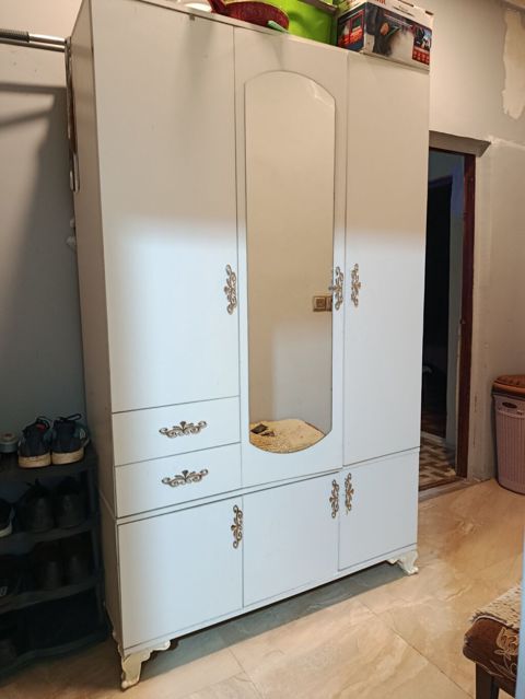 Ağ rəngli çoxfunksiyalı dəhliz/qonaq otağı dolabı - Material — Mehdiabad