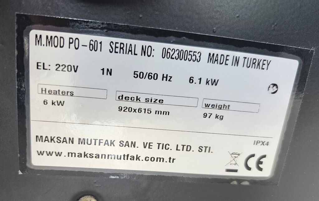 Pizza sobası "Maksan-601" — Biznes və avadanlıq, Bakı (12)