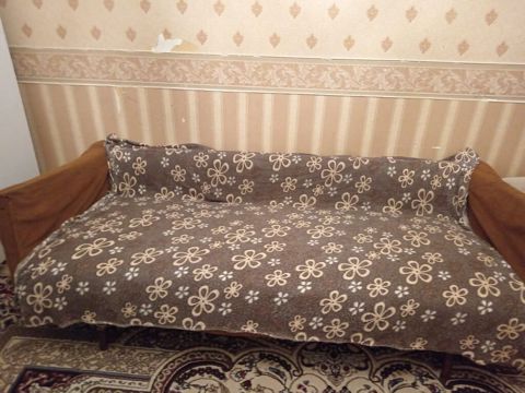 Çarpayı-divan - Klassik dizaynlı, taxta karkaslı çarpayı-divan - Yan — Bakı