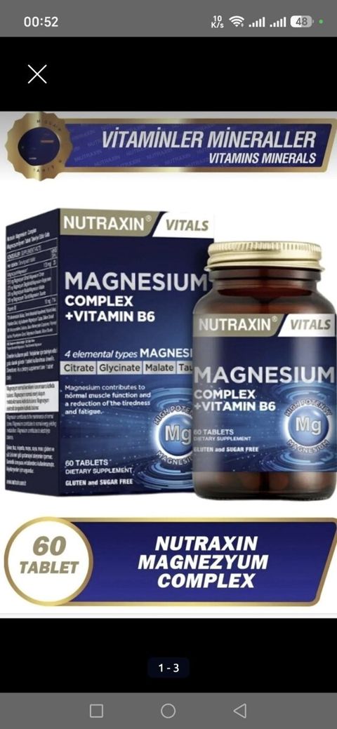Nutraxin Vitals Magnesium — Bakı