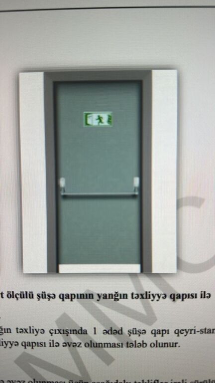 Yanğın çıxış qapıları — Təmir və inşaat, Bakı (2)