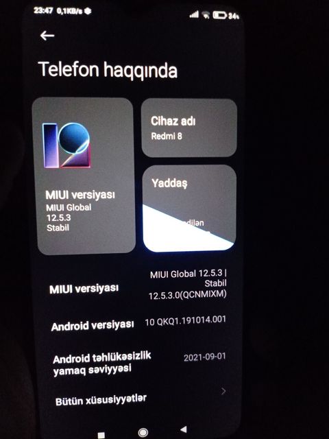 Redmi 8, 64 GB, rəng - Qara, İki sim kartlı — Yevlax