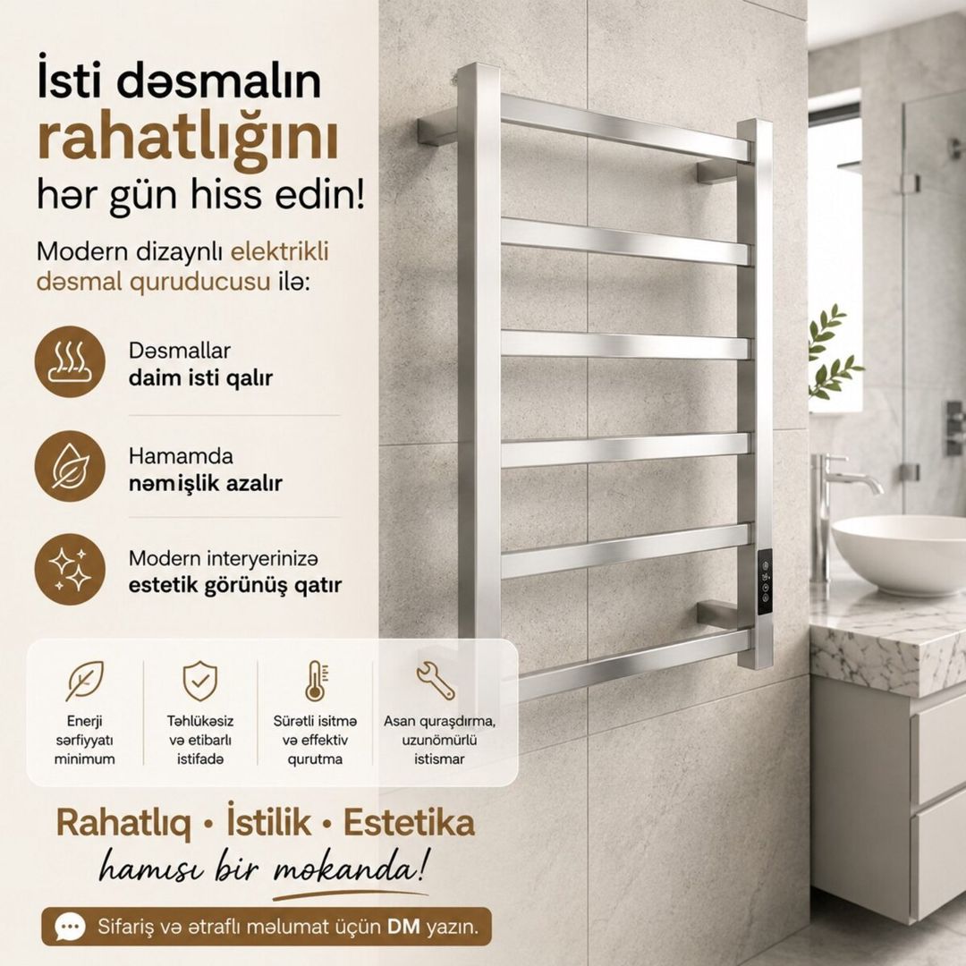 Elektrikli dəsmal qurudanlar — Təmir və inşaat, Bakı (10)
