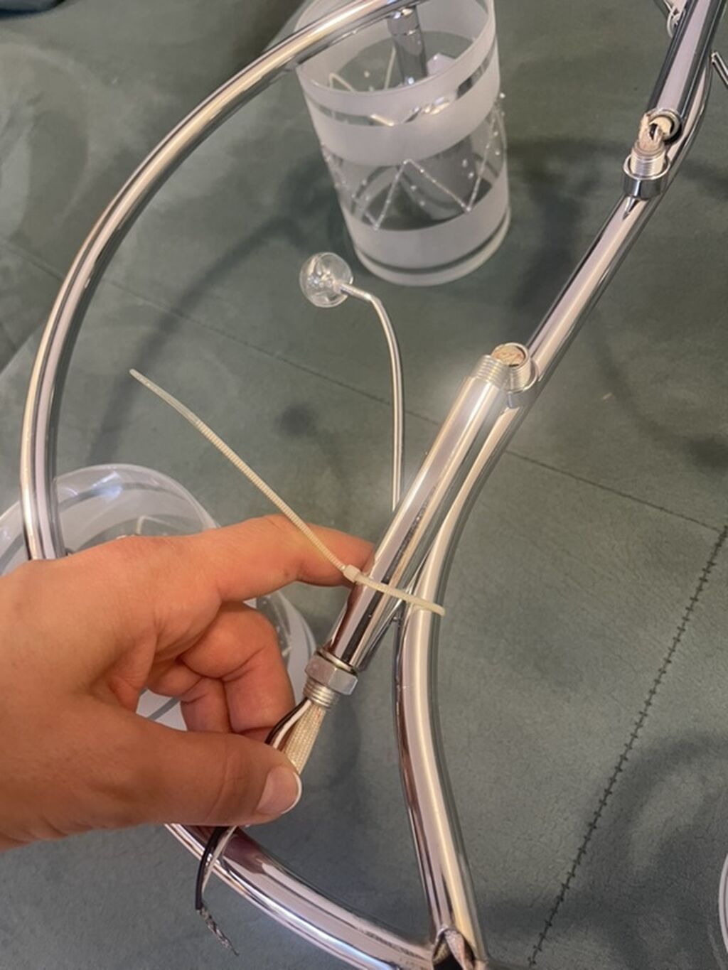 Çılçıraq, 4 lampa, Metal — Tavan is?qlar? v? cilc?raqlar, Bakı (4)