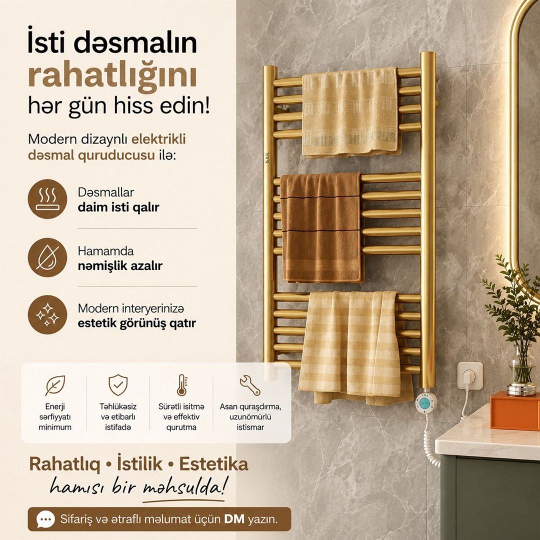 Elektrikli dəsmal qurudanlar — Təmir və inşaat, Bakı (8)