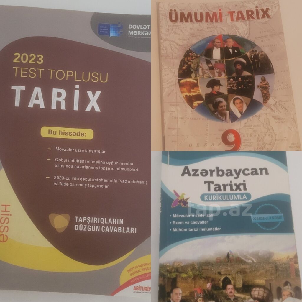 Məhsul: Tarix üzrə tədris və hazırlıq vəsaitləri toplusu — Kitablar, Gəncə